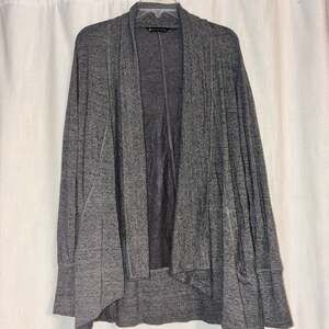 Athleta Gray Drape Cardigan Open Front Lightweight Layering Sweater Women’s — Wa